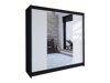 Kledingkast Closico Cavaris II (Zwart + Wit)