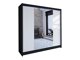 Kledingkast Closico Cavaris II (Zwart + Wit)