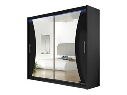 Kledingkast Closico Pallor V (Zwart)
