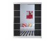 Kledingkast Closico Vastor V (Wit + Zwart)