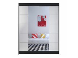 Kledingkast Closico Vastor V (Zwart + Wit)
