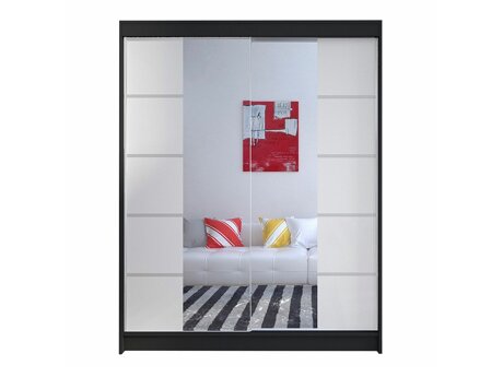 Kledingkast Closico Vastor V (Zwart + Wit)