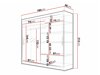 Armoire Closico 107 (Chêne foncé)