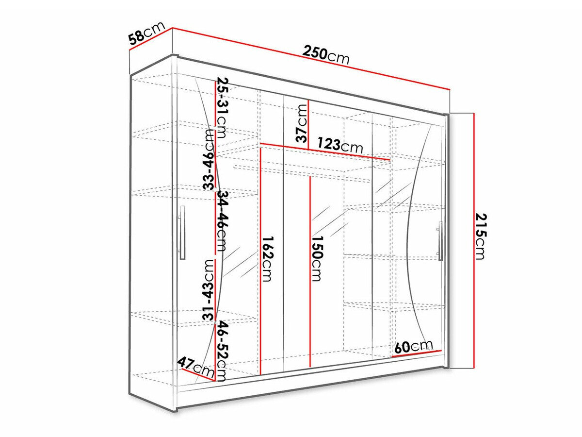 Garderobeskab Closico Ordo IV (Hvid)