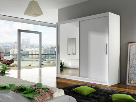 Garderobeskab Closico Pallor VI (Hvid)