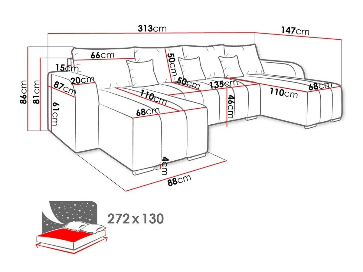 Hjørnesofa Muncie 108 (Manila 35)