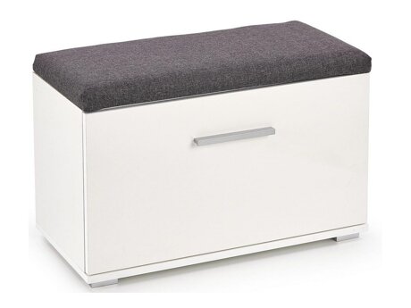 Skoskab Cirveso 117 (Hvid + Glansfuld hvid + Grå)