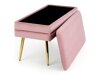 Gestoffeerde bank Houston 1255 (Roze + Gouden)