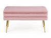 Gestoffeerde bank Houston 1255 (Roze + Gouden)