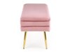 Gestoffeerde bank Houston 1255 (Roze + Gouden)