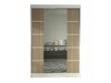Kledingkast Closico Salvor V (Wit + Sonoma eik)