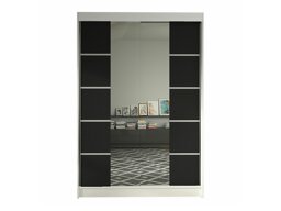 Kledingkast Closico Salvor V (Wit + Zwart)