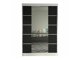 Kledingkast Closico Salvor V (Wit + Zwart)