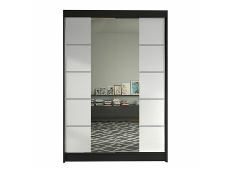 Kledingkast Closico Salvor V (Zwart + Wit)