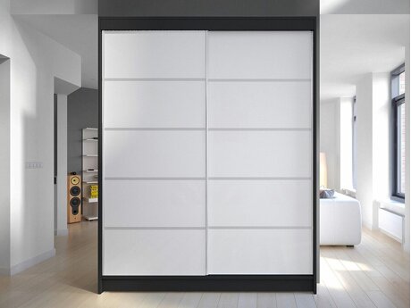 Kledingkast Closico Vastor IV (Zwart + Wit)