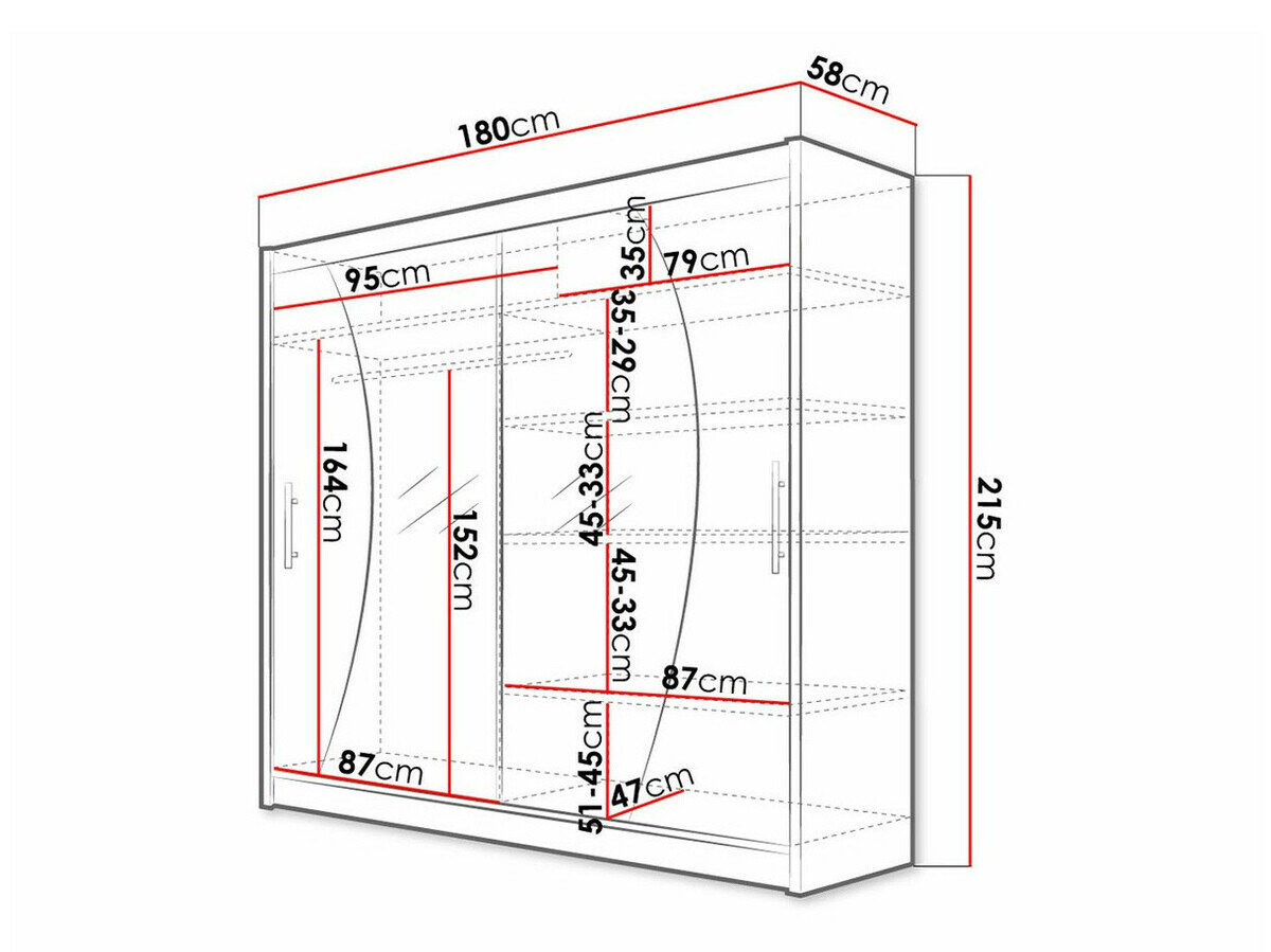 Garderobeskab Closico 115 (Sonoma eg)