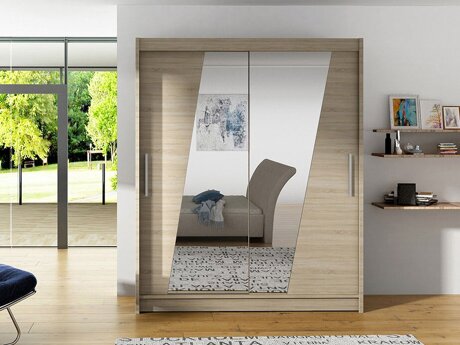 Garderobeskab Closico 155 (Sonoma eg)