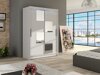Kledingkast Closico Pacron III (Wit)