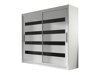 Kledingkast Closico Pallor XI (Wit + Glanzend zwart)