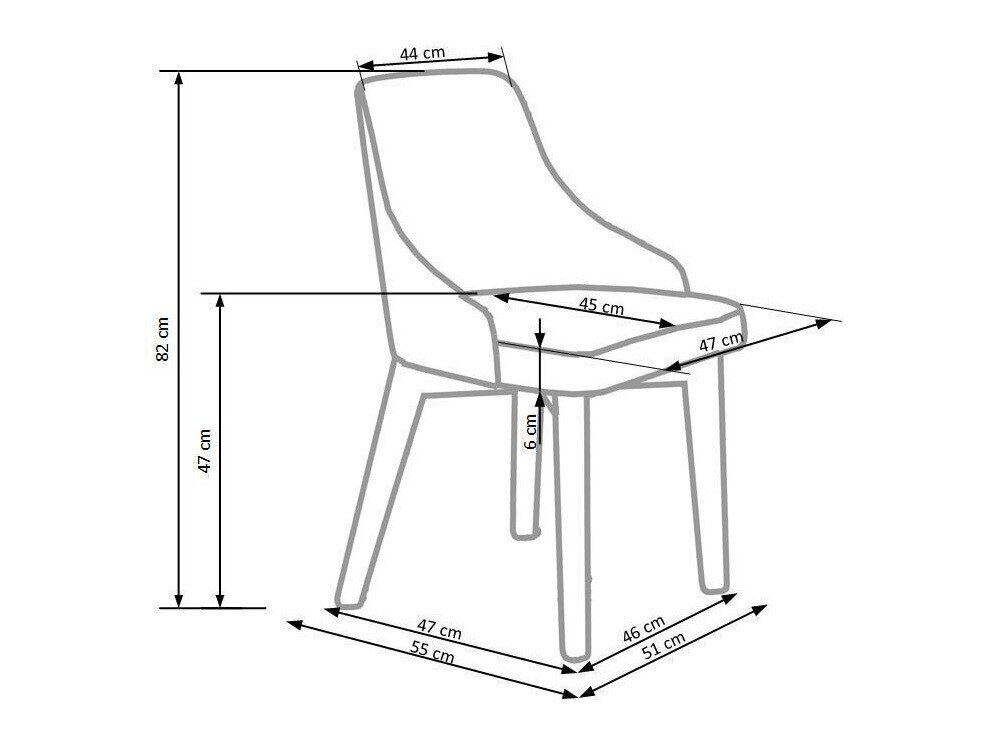 Stoel Houston 577 (Crème + Eiken)