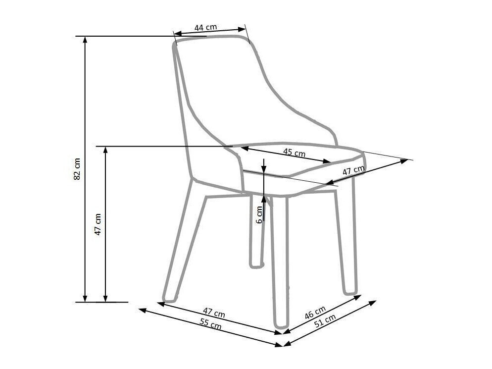 Stol Houston 577 (Grå + Hvid)