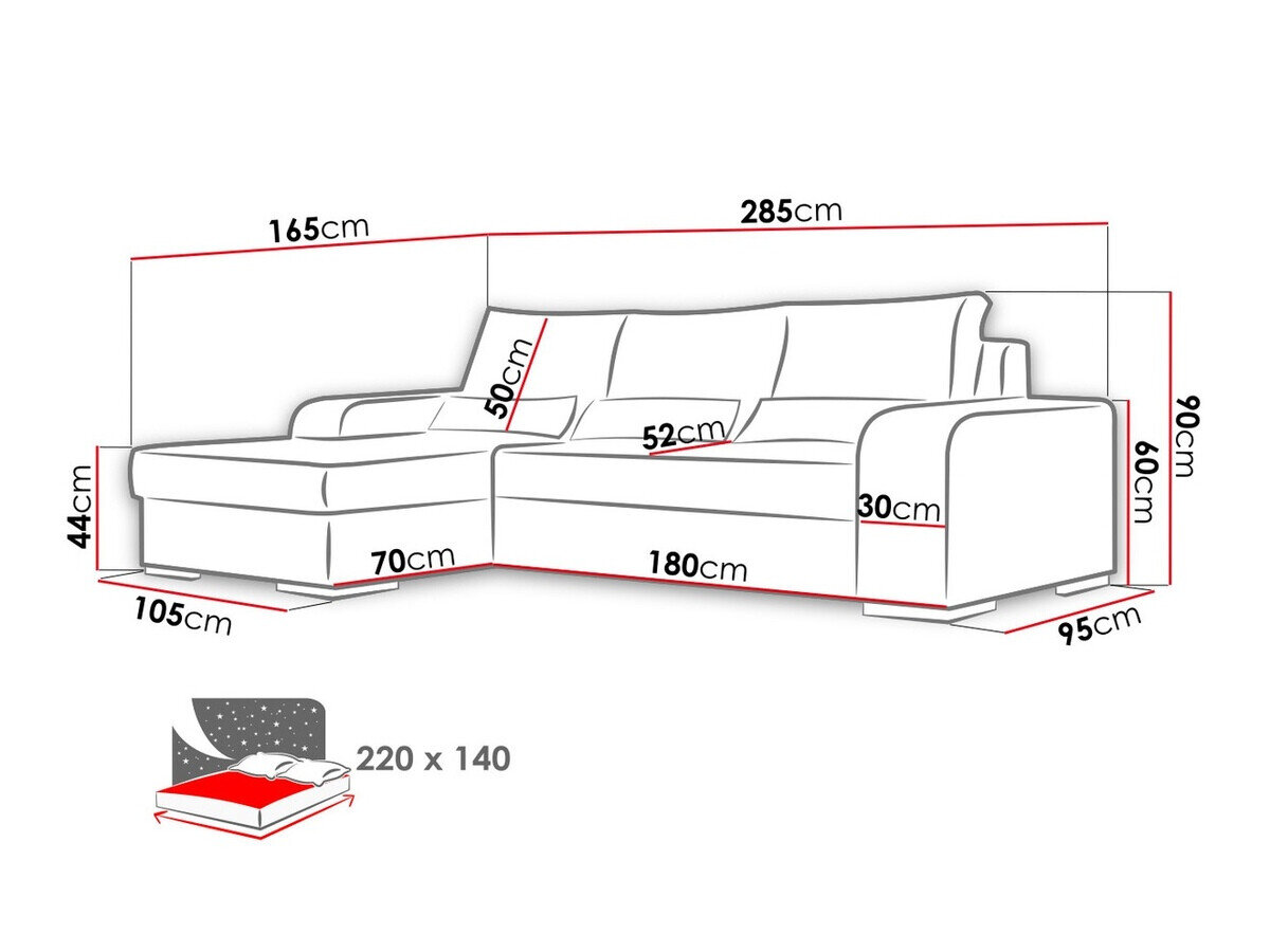 Canapé d'angle Kingsport 103