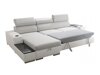 Stūra dīvāns Pearland 103 (Soft 011 + Luxo 6601 + Evo 32)