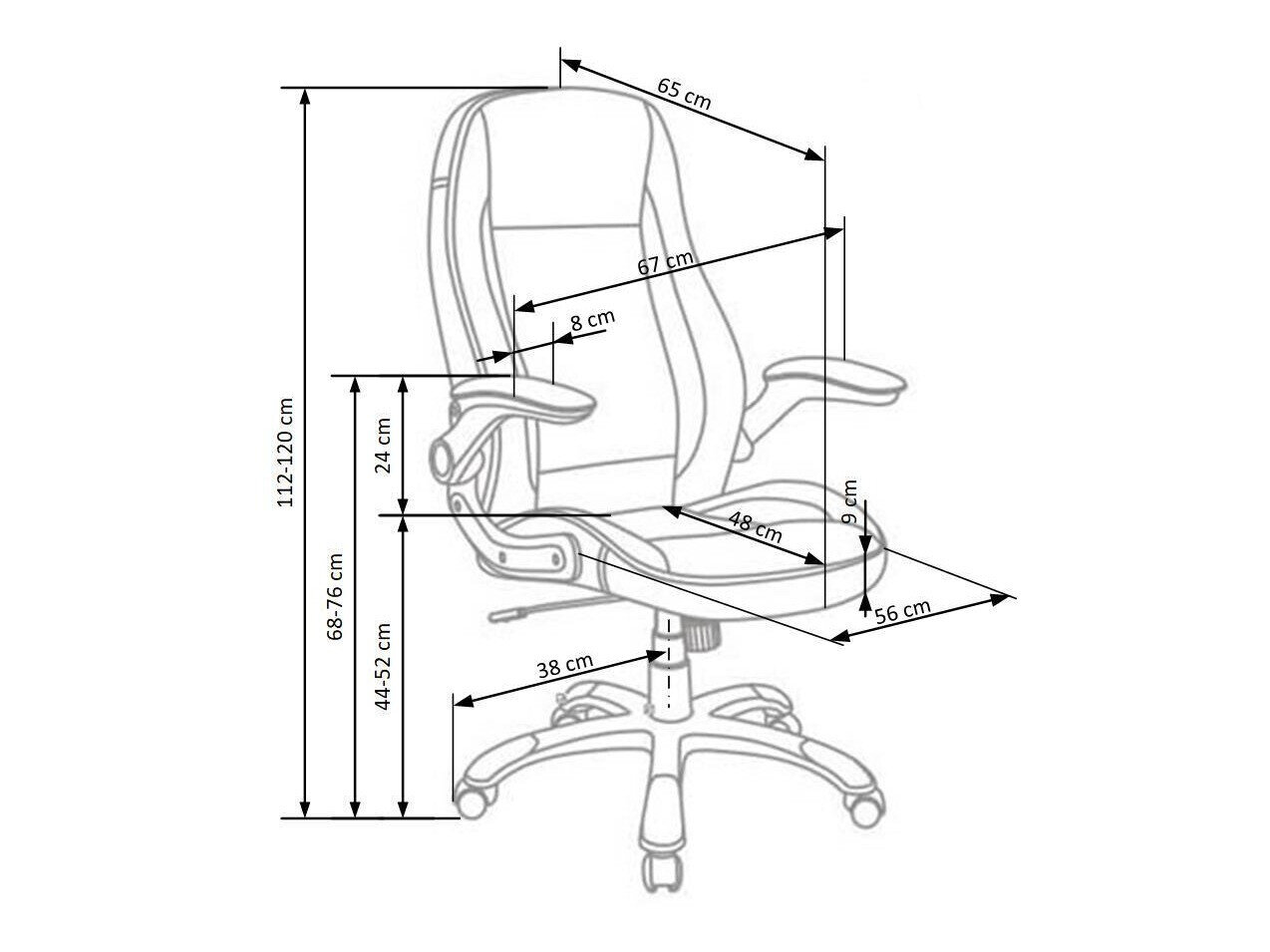 Kontorstol Houston 569 (Grå + Hvid)