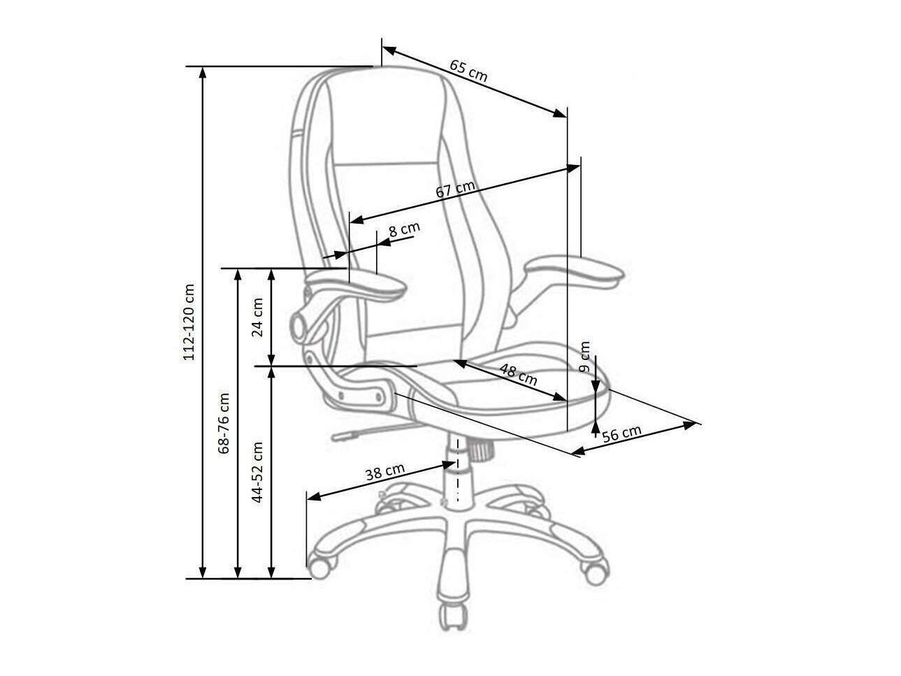 Kontorstol Houston 569 (Sort + Hvid)