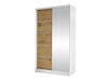 Kledingkast Closico Fractor III (Wit + Artisan eiken)