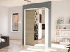 Kledingkast Closico Fractor III (Wit + Sonoma eik)