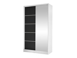 Kledingkast Closico Fractor III (Wit + Zwart)