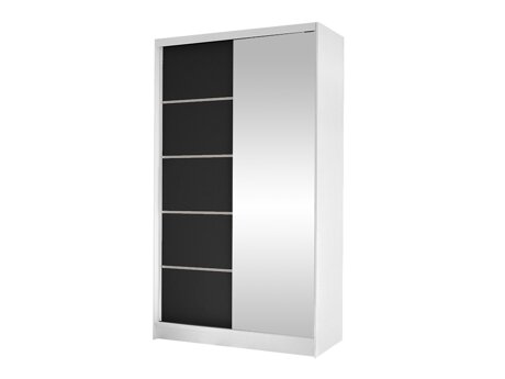 Kledingkast Closico Fractor III (Wit + Zwart)