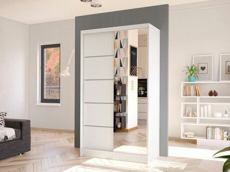 Kledingkast Closico Fractor III (Wit)