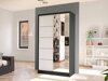 Kledingkast Closico Fractor III (Zwart + Wit)