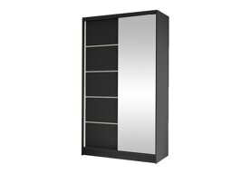 Kledingkast Closico Fractor III (Zwart)