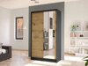 Kledingkast Closico Structor VI (Zwart + Artisan eiken)