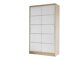 Garderobeskab Closico Fractor IV (Sonoma eg + Hvid)
