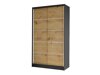 Kledingkast Closico Fractor IV (Zwart + Artisan eiken)