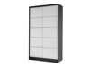 Kledingkast Closico Fractor IV (Zwart + Wit)
