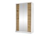 Kledingkast Closico Fractor V (Wit + Artisan eiken)