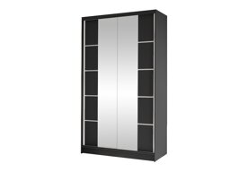 Kledingkast Closico Fractor V (Zwart)