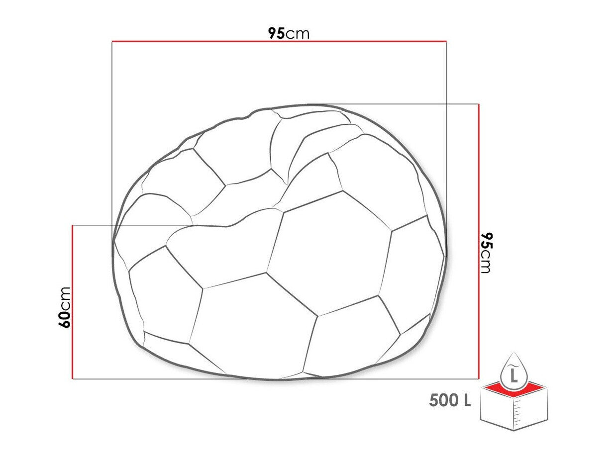 Sækkestol Comfivo 287 (Grå + Hvid)