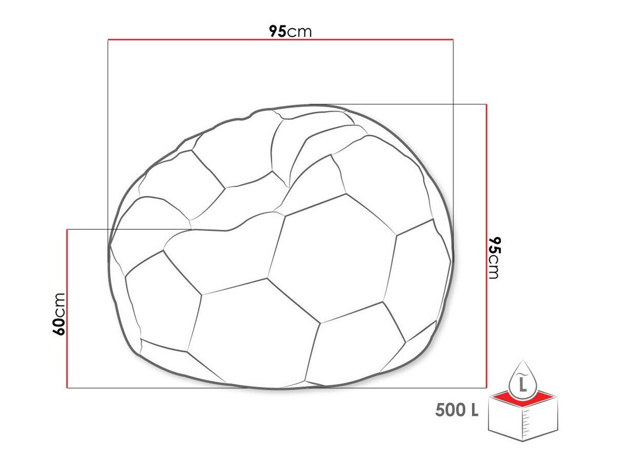 Sækkestol Comfivo Pectus (Blå + Hvid)