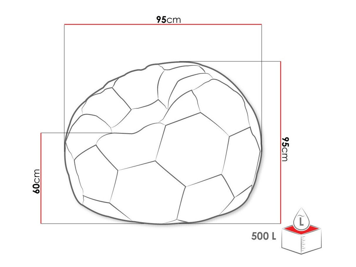 Sækkestol Comfivo Pectus (Hvid + Sort)