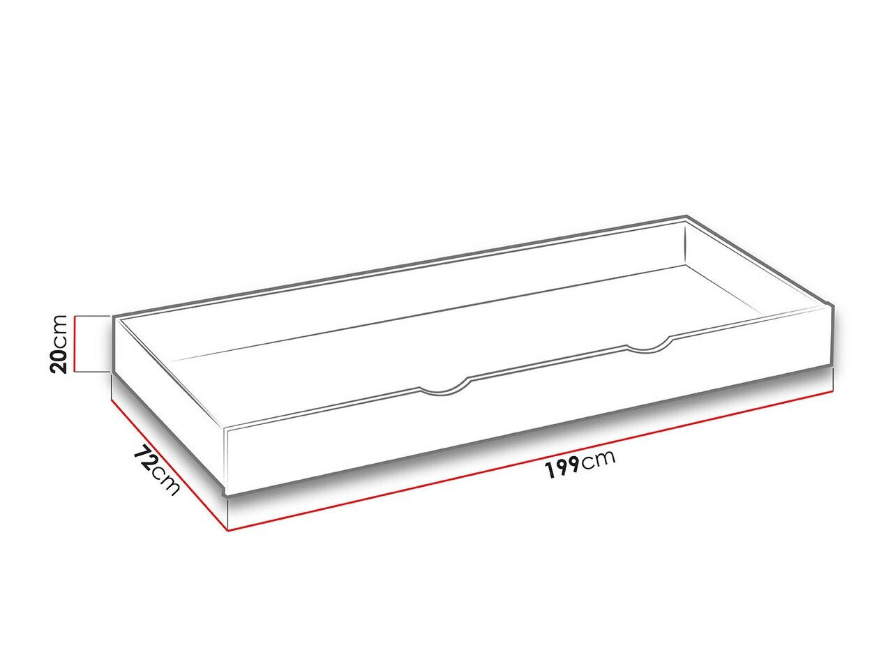 Bed Levtala 112 (Antraciet + Wit + Roze)