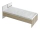 Bed Levtala 112 (Licht eiken + Wit)