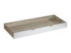 Bed Levtala 112 (Licht eiken + Wit)