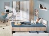 Bed Levtala 112 (Licht eiken + Wit)