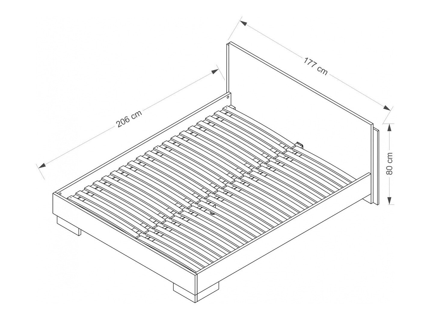 Seng Murrieta 110 (Hvid + Blank sort)